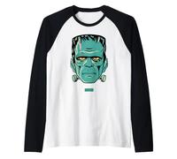 Universal Monsters Frankenstein Vintage Portrait Maglia con Maniche Raglan