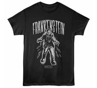 Universal Monsters Frankentein T-Shirt Uomo - Vernice - Nero