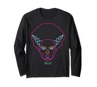 Universal Monsters Neon Bride of Frankenstein Portrait Maglia a Manica
