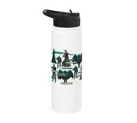 Universal Monsters Retro Horror All Over Print Stainless Steel Insulated Water Bottle
