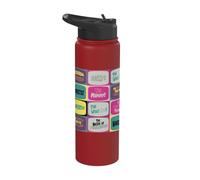 Universal Monsters Retro Horror Titles All Over Print Stainless Steel Insulated Water Bottle