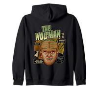 Universal Monsters The Wolf Man Vintage Halloween Mask Felpa con Cappuccio