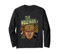Universal Monsters The Wolf Man Vintage Halloween Mask Maglia a Manica