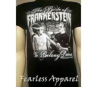 Universal Monsters We Belong Dead Sposa Di Frankenstein Horror T Shirt S-2XL