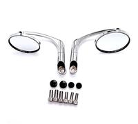Universal Motorcycle Accessories 8mm 10mm Specchio per Street Race Scooter Manubrio Parti Traffico Specchietto retrovisore laterale Retrovisore(Silver)