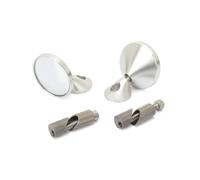 Universal Motorcycle Accessories Black Silver Aluminum Mirrors Handle Bar End For Vespa For Sprint150 For Sprint 150 For Primavera 150,Wider Vision