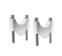 Universal Motorcycle Handlebar Riser Clamp Mount Compatibile con 7/8" 22mm e 1-1/8" 28mm Handlebar per migliorare il comfort di guida(28mm Silver)