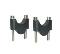 Universal Motorcycle Handlebar Riser Clamp Mount Compatibile con 7/8" 22mm e 1-1/8" 28mm Handlebar per migliorare il comfort di guida(22mm Black)