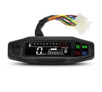 Universal Motorcycle LCD Digital Speedometer Motorbike Odometer Tachometer Gauge