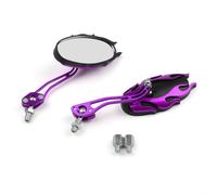Universal Motorcycle Rearview Mirrors Rear View Mirror 8mm 10mm Purple Y1