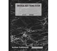 Universal Note Taking System: Cornell Notes Style Taking Notebook for Students and Teachers with Exclusive Black Marble Cover Design. College Ruled ... in High School, College, and University