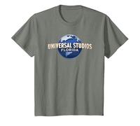 Universal Parks Universal Studios Florida Maglietta, Bambini, Verde Militare mélange, 6 Anni