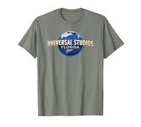 Universal Parks Universal Studios Florida Maglietta, Uomo, Verde Militare mélange, XL