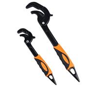 Universal Pipe Wrench - Multifunzione Hand Spanner, Adjustable Gripping Jaw,Double Package Apparatus | Spring Loaded Mechanism, Garage Basin Lavatory Pipings Overhaul Engineering Renovation Components