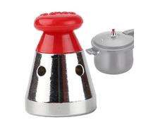 Universal Pressure Cooker Relief Jigger Valve - Stainless Steel Pressure Cooker Top Knob Replacement | Pressures Limiting Valve | 3.7x2.8cm Bakelite + Stainless Steel, 10mm Bottom Bore, Pressures Cook
