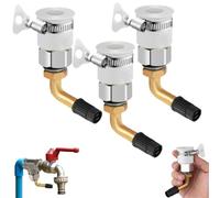 Universal Quick-Connect Anti-Freeze Air Valve for Taps, Quick-Connect Design for Effortless Pump Attachment, Air Valves Built to Last with Rugged Stainless Steel Construction Garden(3PCS)