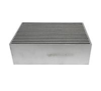 Universal Race Function Bar e piastra Air Intercooler Core 18X12X6 pollici 457X305X152mm Argento