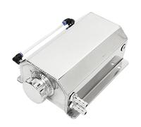 Universal Radiator Coolant Overflow - Aluminium Alloy 2L Capacity with Enhanced Sealing for Optimal Performance (Silver)