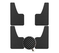 Universal Schmutzfänger Paraspruzzi Universali Per Auto In Fibra Di Carbonio Nera E Rossa Spritzschutz(4pcs Black)