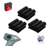 Universal Self-Adhesive Drill Bit Gripper,High Strength Adhesive Bit Gripper,Rubber Drill Bit Holder for Impact Driver,Quick Change on the Side of your Power Drill or Driver,Fits Most Drills (3PCS)