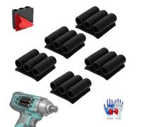 Universal Self-Adhesive Drill Bit Gripper,High Strength Adhesive Bit Gripper,Rubber Drill Bit Holder for Impact Driver,Quick Change on the Side of your Power Drill or Driver,Fits Most Drills (5PCS)