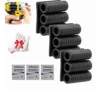 Universal Self-Adhesive Drill Bit Gripper, Spider Tool Holster, Drill Bit Holder Tool for Impact Driver, Easy to Install High Strength 3M Adhesive Drills (3*PCS)