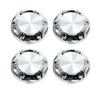 Universal Silver Tone 68mm Car Wheel Center Hub Caps Cover with Sticker 4pcs