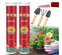 Universal Slow-Release Organic Fertilizer, 22/44/66Pack Home Gardening Universal Slow-Release Tablet Organic Fertilizer, Concentrated All-Purpose Fertilizer Ease Plant Food (Red Flower, 2pcs)