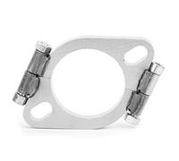 Universal Split Flan 2.5In 63Mm Flangia di Scarico in Acciaio Flat Oval Split Repair Accessorio di Ricambio