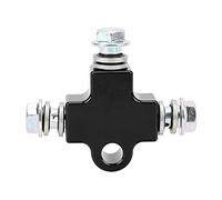 Universal Steel Tee Connector 3 - Way | Motorcycle ATV Fuel Line & Oil Hose Coupling Fitting | For Hydraulic Brake Conversion Modifications & Repairs | High Flow Sturdy 44x39mm (B (tee nero con viti))