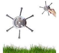 Universal Steel Wire Trimmer Head, Steel Wire Grass Trimmer Head, 2025 New 6 inch String Trimmer Replacement Head, Anti-Tangle Design,Rust-Resistant,for Grass and Light Brush (2pcs,6 Bladespcs)