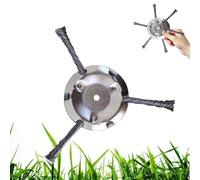 Universal Steel Wire Trimmer Head, Steel Wire Grass Trimmer Head, 2025 New 6 inch String Trimmer Replacement Head, Anti-Tangle Design,Rust-Resistant,for Grass and Light Brush (1pcs,3 Bladespcs)