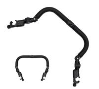 Universal Stroller Bumper Bar - Adjustable PU Leather Pushchair Handle