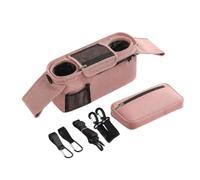 Universal Stroller Organizer Bag with Insulated Cup Holders, Stroller Caddy | Water Resistant 300D Oxford Fabric Storage Bag with Detachable Shoulder Strap, Non-Slip Hooks, and Wristlet Pocket for kids