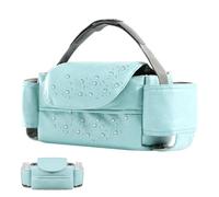 Universal Stroller Organizer | Waterproof Cotton & Oxford Cloth, Large Capacity Storage Bag | Stroller Caddy, Hanging Organizer With Multiple Compartments, Lightweight | For Diapers, Bottles, Wip