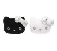 Universal Studio Japan Hello Kitty Black & White Face Plush Ring Set (2 pezzi)