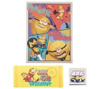 Universal Studio Japan Minions Clear File / Plastic Folder Set con note adesive