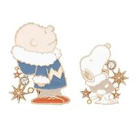 Universal Studio Japan Peanuts Snoopy / Charlie Brown Winter Clip Set (2 pezzi)