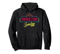 Universal Studios Spring Break 2026 Neon Logo Felpa con Cappuccio