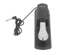 Universal Sustain Pedal for Piano and Keyboard, Non - Slip Portable Piano Pedal with Polarity Switch, 1.5m Cable and 6.35mm Jack, Compatible with Digital Piano Electronic Keyboard, (con guscio rigato)