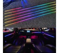 Universal Symphony Car LED Luce ambientale 64 RGB Colore Interni auto Acrilico Guida luminosa Decorazione Luce d'atmosfera 18/10/6 in 1