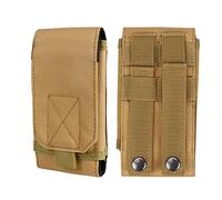 Universal Tactical MOLLE Holster Army Mobile Phone Belt Pouch EDC Security Pack Carry Accessory Kit Waist Bag Case Compatible iPhone 13/14/15/16 Series & Samsung Galaxy S24, A-Series