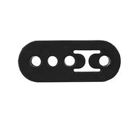 Universal Tailpipe Component Hanger | 4 Hole Rubber Mount Bracket for Vibration Reduction & Leak Avoidance | Sturdy Tail Pipe Insulator for Cars/Trucks/SUVs | 12mm Holes, 11cm
