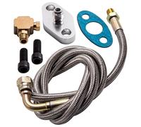 Universal Turbo Oil Feed Line 90 Degree 4AN T3 T4E T66 T70 T72 Linea olio turbo