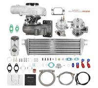 Universal Turbo Turbocompresseur T3 T4 Kit Wastegate Intercooler Oil Feed Line