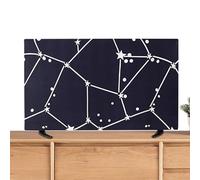 Universal TV Dust Cover - Soft Silky LCD Screen Protector For 32/43/45/65 Inch Wall Mounted TVs | Indoor Decorative Art Cloth Cover | Breathable Anti Scratch Polyester Protector For Smart TVs
