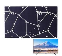 Universal TV Dust Cover - Soft Silky LCD Screen Protector For 32/43/45/65 Inch Wall Mounted TVs | Indoor Decorative Art Cloth Cover | Breathable Anti Scratch Poliestere Protector For Smart TVs