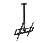 Universal TV Stand & Ceiling Mount Bracket for 3255" Flat Screen Supports400x400mm Holds Up to 110lbs/50kg Adjustable Height Stylish White & Black Design