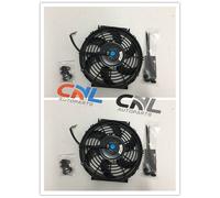 Universal Two 10 inch 12V volt Electric Cooling Fan Thermo Fan + Mounting kits