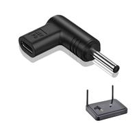 Universal USB C - zu DC Adapter 15 Volt 90 Grad Abgewinkelte USB Buchse auf DC Stecker, adattatore di alimentazione CC punte Anschluss | für die Stromversorgung